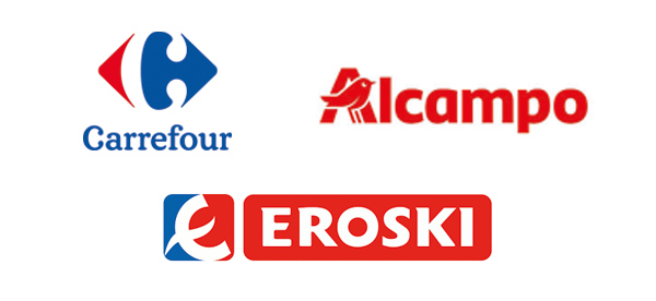 Anagramas de Carrefour, Alcampo y Eroski